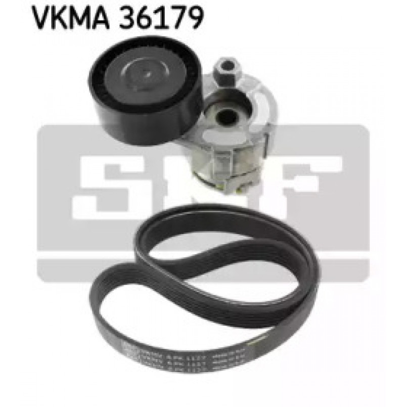 VKMA 36179 SKF Комплект поликлинових ременів (з роликами)